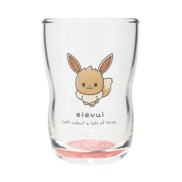 「タンブラー グラスその他」 ポケットモンスター モンポケなかよしグラス ガラスコップ イーブイ ピンク ポケモン キャラクター グッズ 中程にくぶれが有り、小さなおこさまも持ちやすい形状 大人気[POCKET MONSTER/ポケットモン...