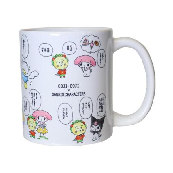 マグカップL コジコジxサンリオキャラクターズ 磁器製マグ Sanrio 金正陶器 トーキング グッズ