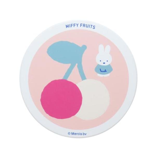 「食器その他」 ミッフィー テーブルウェア 陶製吸水コースター ピンク MIFFY FRUITS ディックブルーナ 金正陶器 プレゼント 春らしいかわいいデザインのMIFFY FRUITSシリーズ ディックブルーナの人気絵本[miffy/ミ...