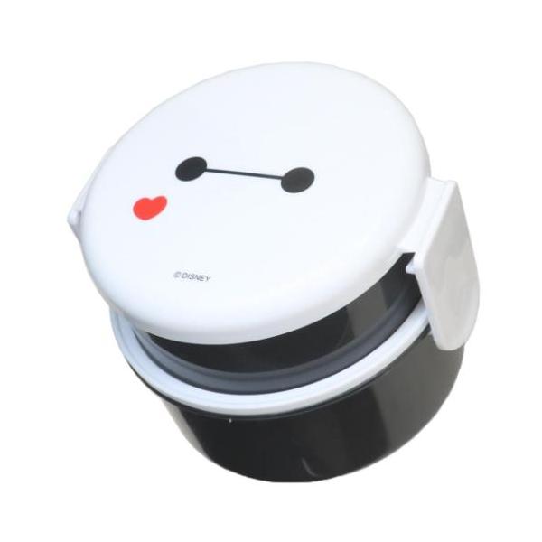 「お弁当箱 シール容器」 ベイマックス ディズニー キャラクター お弁当箱 抗菌丸型ランチボックス2段 フォーク付き 500ml スケーター ディズニーのかわいいランチ雑貨シリーズ 大人気ディズニーキャラクターグッズにまたまた可愛いnewア...