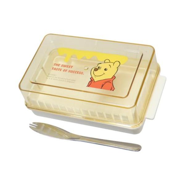 「保存容器 保存ビン」 くまのプーさん グッズ バターケース ディズニー キャラクター カッティングガイド付バターケース くまのプーさんのかわいいランチ雑貨シリーズ はちみつ大好き[Winnie the Pooh/くまのプーさん]グッズにま...