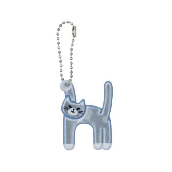 「キーホルダー」 猫のイニシャルキーリング Cat's initial ネコのイニシャルシリーズ キーリング ねこ デコレ H グッズ リフレクター素材の交通安全キーリング ネコたちがアルファベットのポーズをとった面白かわいいイニシャルシリ...