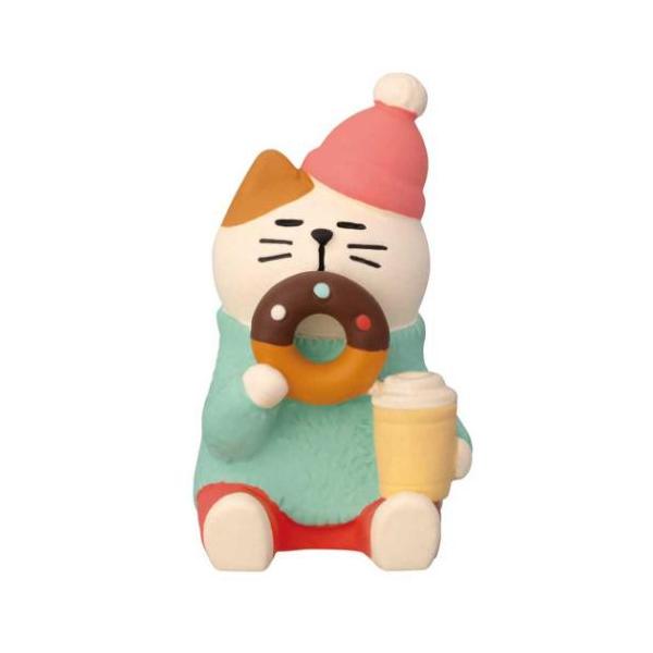 「マスコット」 マスコット concombre しあわせドーナツ猫 デコレ コンコンブルの可愛いドーナツショップシリーズ キュートな小物のコンコンブルシリーズから[ドーナツショップ]シリーズが登場まあるいドーナツはしあわせのかたちまんまる笑...