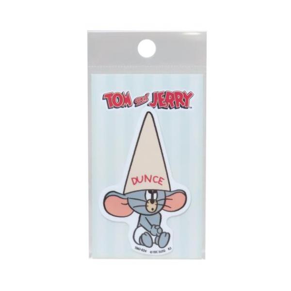 「ステッカー：キャラクター」 トムとジェリー ダイカットミニステッカー ビニールシール DUNCE ワーナーブラザース キャラクター グッズ 自転車やパソコンいろんなところに貼って楽しい耐水ステッカー 大人気トム＆ジェリーグッズにまたまた可...