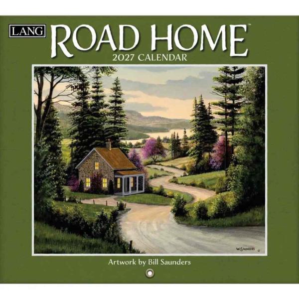 2027 Calendar LANG ラング 壁掛けカレンダー2027年 Road Home Bill Saunders ハートアートコレクション カントリー 風景