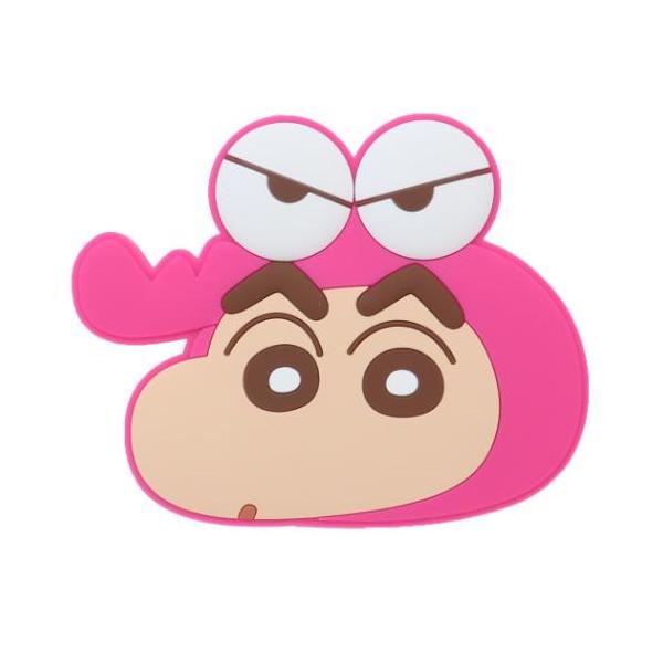 クレヨンしんちゃん グッズ 手鏡 アニメキャラクター ラバーミラー ワニ山さんしんちゃん