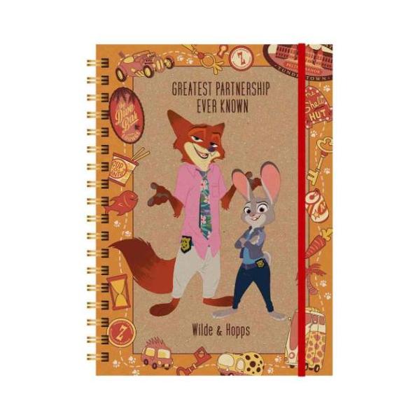 ズートピア リングノート ズートピア2 ゴムバンド付きリングノート B6