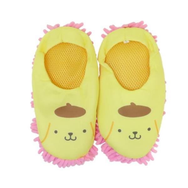 ポムポムプリン キャラクター お掃除スリッパ おそうじルームシューズ キュート サンリオ グッズ