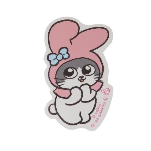 「ステッカー：キャラクター」 ねこに転生したおじさんxサンリオキャラクターズ サンリオ キャラクター ダイカットシール ステッカー プンちゃん マイメロディ ケイカンパニー スマホケースやステーショナリーのデコレーションに 漫画家やじまさん...