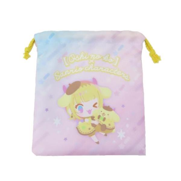 巾着 きんちゃくポーチ 推しの子×サンリオキャラクターズ 巾着袋 ケイカンパニー MEMちょ ポムポムプリン グッズ