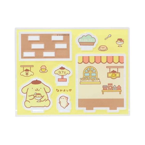 ポムポムプリン コレクション雑貨 アクリルスタンド ファンシーレトロ