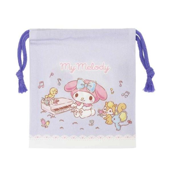 「メール便可」「巾着袋」 マイメロディ きんちゃくポーチXS 巾着袋 新入学 サンリオ キャラクター グッズ プラコップや歯ブラシ入れにちょうどいい小さめきんちゃくポーチ サンリオの大人気キャラ[MY MELODY/マイメロディ]のキュート...