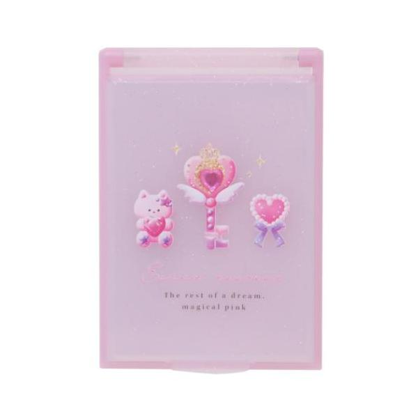 「手鏡」 手鏡 エクランウルー ストーン付きカードミラーS MAGICAL PINK コンパクトミラー かわいい 超ミニサイズでポーチにすっぽり収まるスタンド式ミラー 毎日が楽しくなるキュートなZAKKAシリーズこちらは身だしなみの必需品[...