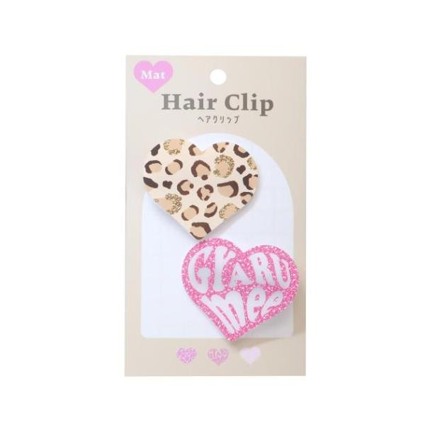 ヘアアクセ GYARU mee マットヘアクリップ Leopa カミオジャパン 前髪
