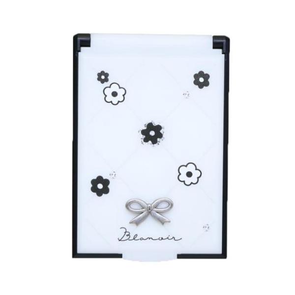 「手鏡」 カードミラーS モノトーンリボンコスメ 手鏡 カミオジャパン blanoir デイジー グッズ 超ミニサイズでポーチにすっぽり収まるスタンド式ミラー 毎日が楽しくなるキュートなコスメ雑貨シリーズこちらは身だしなみの必需品[ミニスタ...