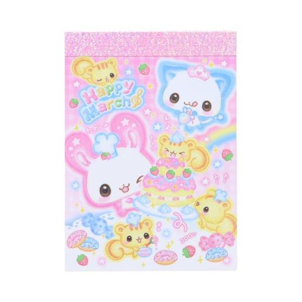 ミニミニメモ 平成ファンシー メモ帳 カミオジャパン Happy March