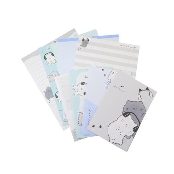 「レターセット」 レターセット ゆるにゃー ゆるわん ソーメニーレター カミオジャパン 大切な人に贈りたくなるかわいいLETTER SET 毎日が楽しくなるキュートなステーショナリーシリーズこちらは定番アイテム[レターセット]便箋4柄各8枚...