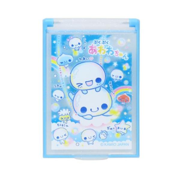 「手鏡」 手鏡 ぷくぷくあわわちゃん カードミラーS ブランコ カミオジャパン コンパクトミラー 超ミニサイズでポーチにすっぽり収まるスタンド式ミラー 毎日が楽しくなるキュートなZAKKAシリーズこちらは身だしなみの必需品[ミニスタンドミラ...