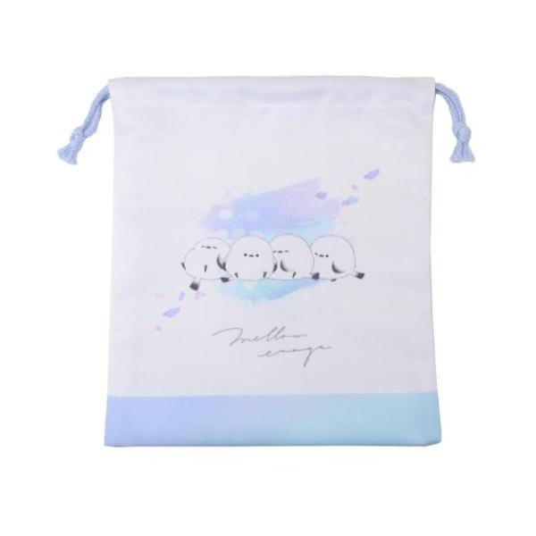 「巾着袋」 マチ付き巾着 きんちゃくポーチ mellow enaga 巾着袋 カミオジャパン ニュアンス mellow enagaのかわいいランチ雑貨シリーズ 入学 新学期にぴったりのキュートなランチ雑貨シリーズこちらはかわいい[マチ付き巾...