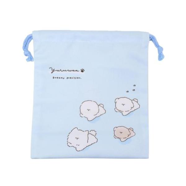 「巾着袋」 巾着袋 YORUWAN マチ付き巾着 きんちゃくポーチ 新学期準備 かわいい YORUWANのかわいいランチ雑貨シリーズ 入学 新学期にぴったりのキュートなランチ雑貨シリーズこちらはかわいい[マチ付き巾着袋]しわになりくくアイロ...