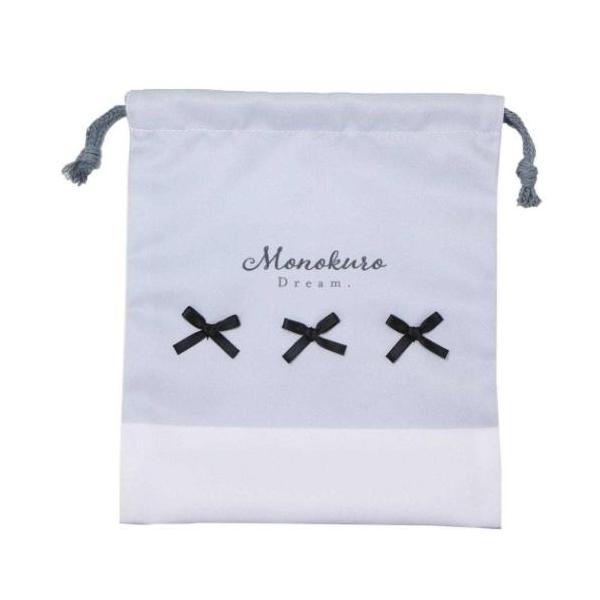 「巾着袋」 マチ付き巾着 きんちゃくポーチ blanoir 巾着袋 カミオジャパン リボン グッズ blanoirのかわいいランチ雑貨シリーズ 入学 新学期にぴったりのキュートなランチ雑貨シリーズこちらはかわいい[マチ付き巾着袋]しわになり...