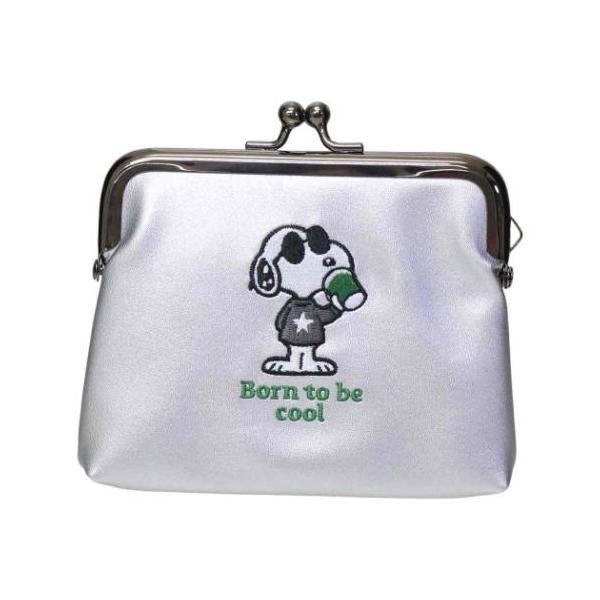 スヌーピー がま口ミニポーチ ミニポーチ ジョークール Born to be cool ピーナッツ キャラクター グッズ