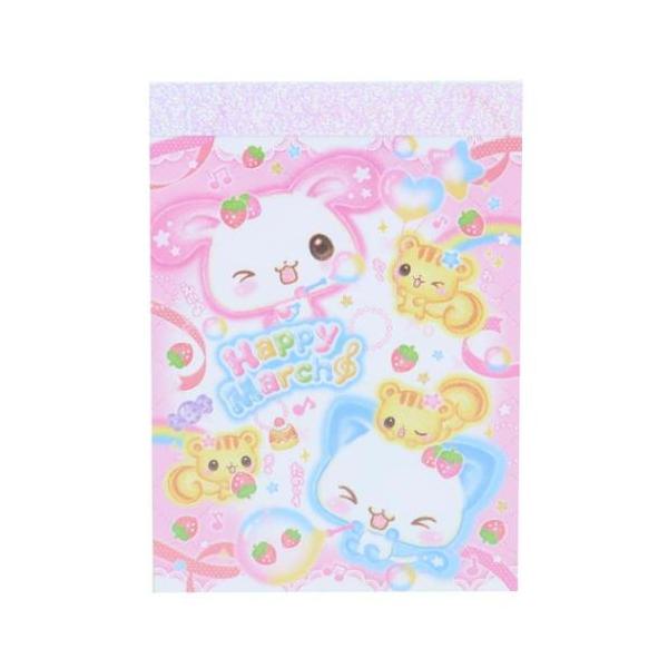 平成ファンシー メモ帳 メモミニ ミニミニメモ Happy March カミオジャパン