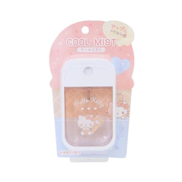 「コスメ雑貨」 ハローキティ キャラクター フレグランス クールミスト アップルのかおり サンリオ グッズ ヘア＆ボディにふんわり香るひんやり冷感ミスト 大人気サンリオキャラクターグッズにまたまた可愛いNEWアイテムが登場こちらはお出かけ前...
