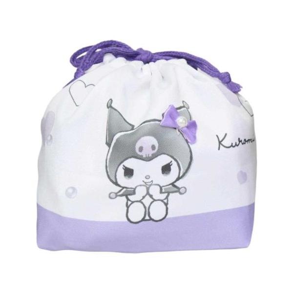 「ランチ巾着」 クロミ グッズ ランチ巾着 サンリオ キャラクター お弁当きんちゃくポーチ サンリオキャラクターのかわいいランチ雑貨シリーズ 入学 新学期にぴったりのキュートなランチ雑貨シリーズこちらはお弁当箱を入れるのにぴったりな[マチ付...