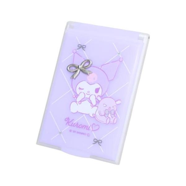 「手鏡」 クロミ キャラクター 手鏡 カードミラーS サンリオ サンリオキャラクターズ フレンチリボンコレクション 大人気サンリオキャラクターズグッズにまたまた可愛いnewアイテム登場こちらは身だしなみの必需品[ミニスタンドミラー]シルバー...