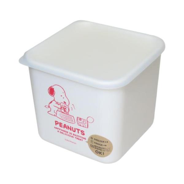 「保存容器 保存ビン」 スヌーピー グッズ 保存容器 ピーナッツ キャラクター スクエアストッカーM お食事 電子レンジの使用や冷凍も可能なスクエアストッカー 大人気[PEANUTS/SNOOPY]グッズにまたまた可愛いnewアイテム登場こ...