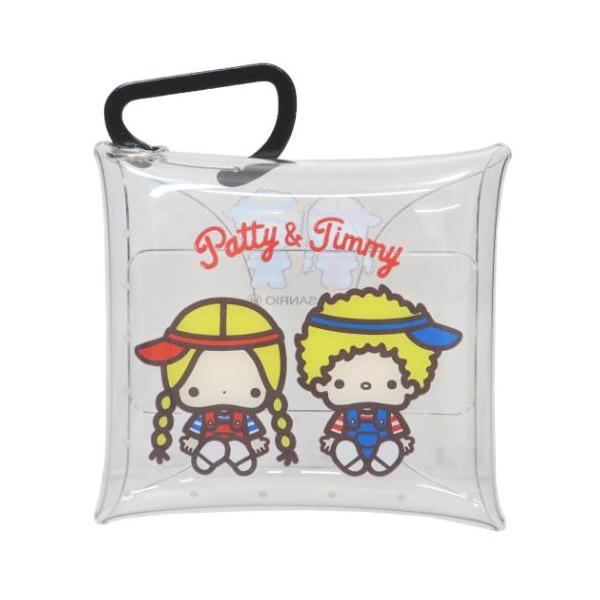 他サイト： パティ＆ジミー ミニポーチ クリアマルチケースSS ベーシック サンリオ マリモクラフト 小物入れの商品画像