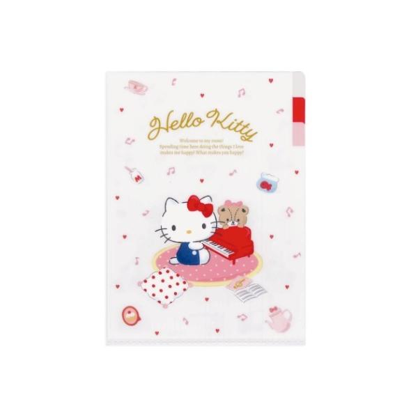 ハローキティ ポケットファイル クリアファイル A5 3インデックス