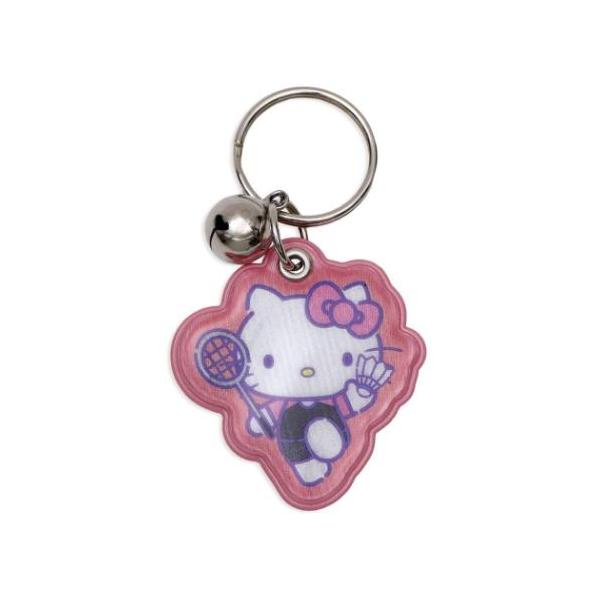 「キーホルダー」 ハローキティ キーリング 自転車キーホルダー 部活シリーズ バドミントン部 サンリオ エムプラン 自転車用 紛失予防 部活姿が魅力的なサンリオキャラクター部活シリーズ 大人気サンリオキャラクターグッズにまたまた可愛いnew...