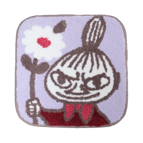 「ミニマット」 スクエアチェアシート 北欧 花を持つリトルミイ キャラクター ムーミン 丸眞 38×38cm 座布団 グッズ 椅子に置いて座るだけで楽しい気分になっちゃう 大人気「Moomin/ムーミン」グッズにまたまた可愛いnewアイテム...