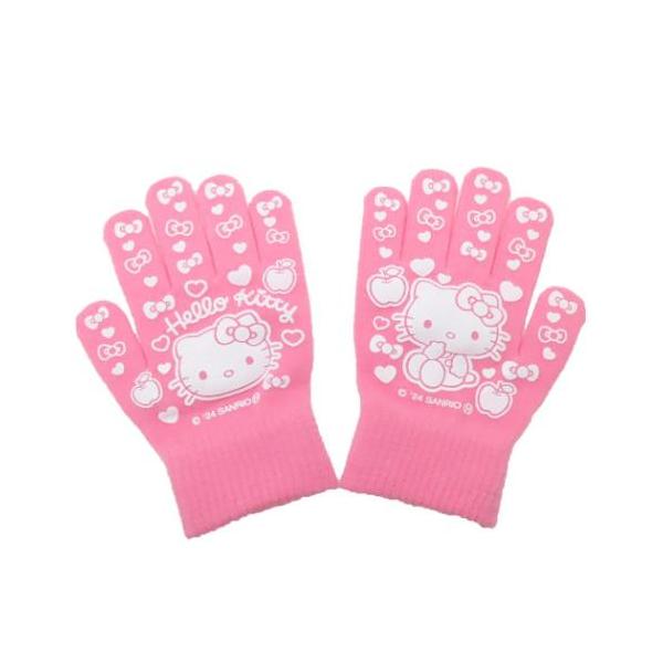 「手袋」 ハローキティ グッズ 手袋 キャラクター 軍手 プリティアップル サンリオ 野外での活動や草むしり、掃除などに大活躍 毎日が楽しくなるキュートなウォーマー雑貨シリーズこちらは便利な[軍手]野外での活動や草むしり、掃除などに大活躍滑...