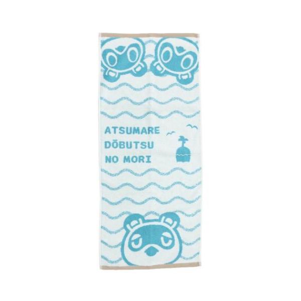 フェイスタオル あつまれどうぶつの森 パイルジャガードロングタオル