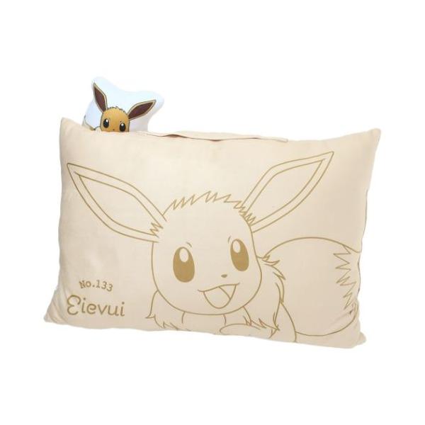 「枕」 ポケットモンスター 枕 マスコット付きまくら イーブイ ポケモン モリシタ お昼寝枕 かわいいマスコットが付いた小さいまくら 大人気[POCKET MONSTER/ポケットモンスター]グッズにまたまた可愛いnewアイテム登場こちらは...