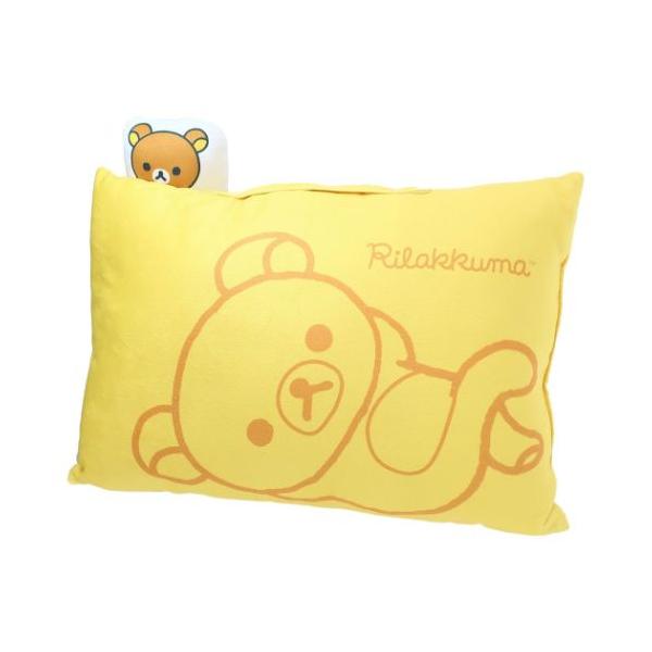 「枕」 リラックマ マスコット付きまくら サンエックス 枕 キャラクター モリシタ かわいいマスコットが付いた小さいまくら サンエックスの大人気キャラクター[リラックマ]グッズにまたまた可愛いnewアイテム登場こちらは持ち運びにも便利な[マ...