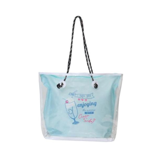 「プールバッグ」 プールバッグ ティーンポーチ付きトート トートバッグ クリームソーダ ニシオ 海プール 海やプールはもちろん、キャンプ等の時にも大活躍のビーチバッグ 毎日が楽しくなるキュートなZAKKAシリーズこちらはプールや海など夏のレ...