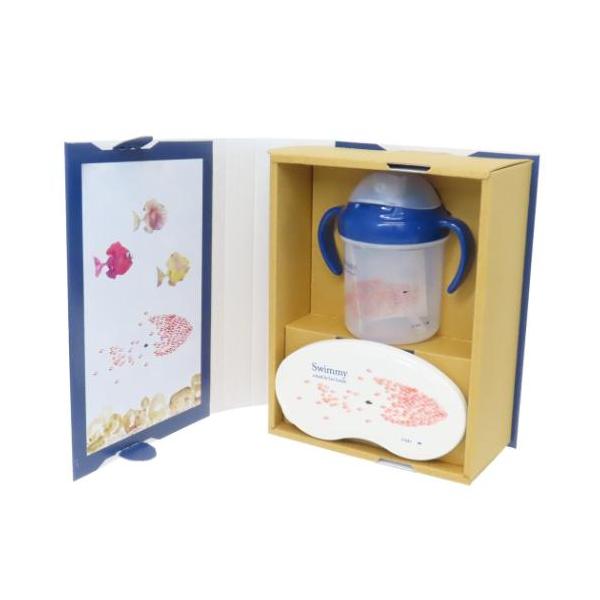 「キッズ食器」 ベビーギフトセット レオレオニ ベビー用品 大西賢製販 SWIMMY グッズ 出産祝いやお誕生日プレゼントにぴったりなギフトセット スイミー フレデリックでおなじみアメリカの人気絵本作家[Leo Lionni/レオ レオニ]...