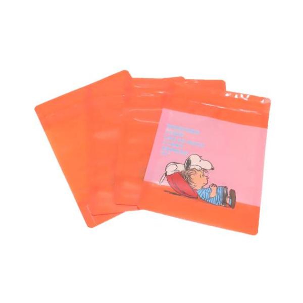 「ラッピング用品」 スヌーピー グッズ 小分けビニール袋 ピーナッツ キャラクター ストレージバッグ オレンジ SN＆LI OR マチ付きのストレージバッグ 大人気PEANUTS/SNOOPYグッズにまたまた可愛いnewアイテム登場こちらは...