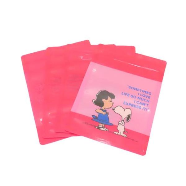 「ラッピング用品」 スヌーピー キャラクター 小分けビニール袋 ストレージバッグ ピンク SN＆LU PK ピーナッツ グッズ マチ付きのストレージバッグ 大人気PEANUTS/SNOOPYグッズにまたまた可愛いnewアイテム登場こちらは小...