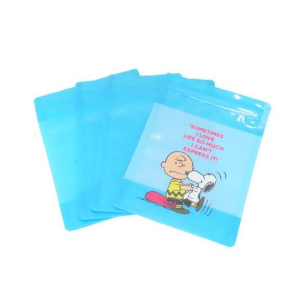 「ラッピング用品」 スヌーピー グッズ 小分けビニール袋 キャラクター ストレージバッグ ブルー SN＆CB BL マチ付きのストレージバッグ 大人気PEANUTS/SNOOPYグッズにまたまた可愛いnewアイテム登場こちらは小物、ギフトな...