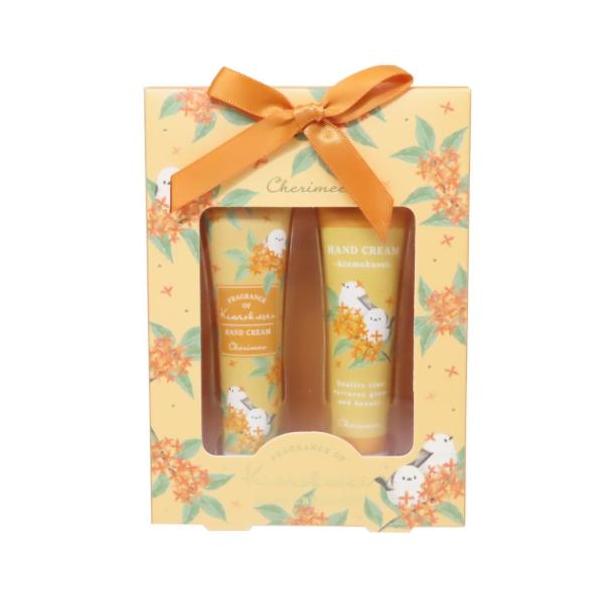 「コスメ雑貨」 ハンドクリームセット シェリミー ハンドケアギフトセット クーリア シマエナガ グッズ キンモクセイの香りに心安らぐシェリミーシリーズ キンモクセイの香りに心安らぐシェリミーシリーズこちらはギフトにもぴったりな[ハンドクリー...