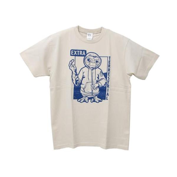 Tシャツ E.T. T-SHIRTS ポーズ 発泡プリント 半袖 Lサイズ XLサイズ 映画キャラクター
