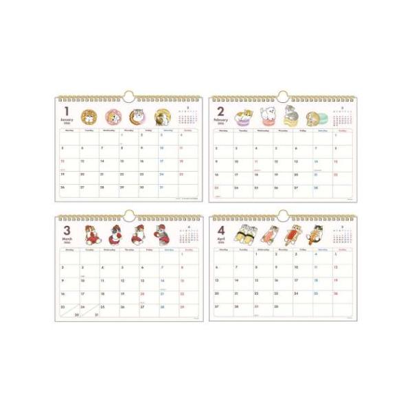 「キャラクター キッズ」 モフサンド 令和8年暦 2026Calendar mofusand インテリア 書き込み 壁掛けカレンダー2026年 ウォールカレンダー シンプル横型 どんなインテリアにも合うシンプルでかわいいカレンダー もふもふ...