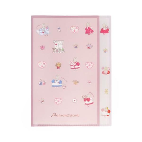 Rおすそ分けファイル マロンクリーム その他 大量 セット 豪華 可愛い♡ マロンクリーム ポケットファイル ダイカットクリアファイル5P レトロ