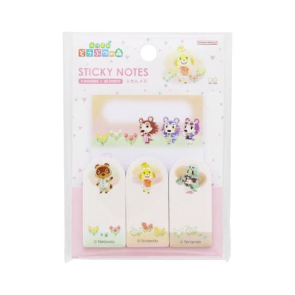 付箋 あつまれどうぶつの森 付箋メモ ピンク サンスター文具 新学期準備文具 事務用品 ふせん
