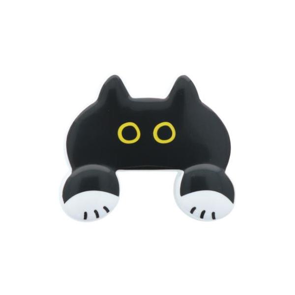 クリップ 猫 ダイカットクリップ JITTOME クロ ねこ サンスター文具 おもしろ雑貨 かわいい 事務用品